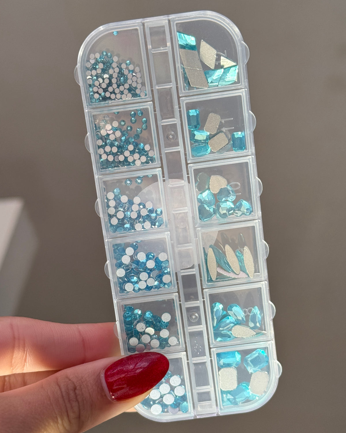 Rhinestone Shapes - Baby Blue