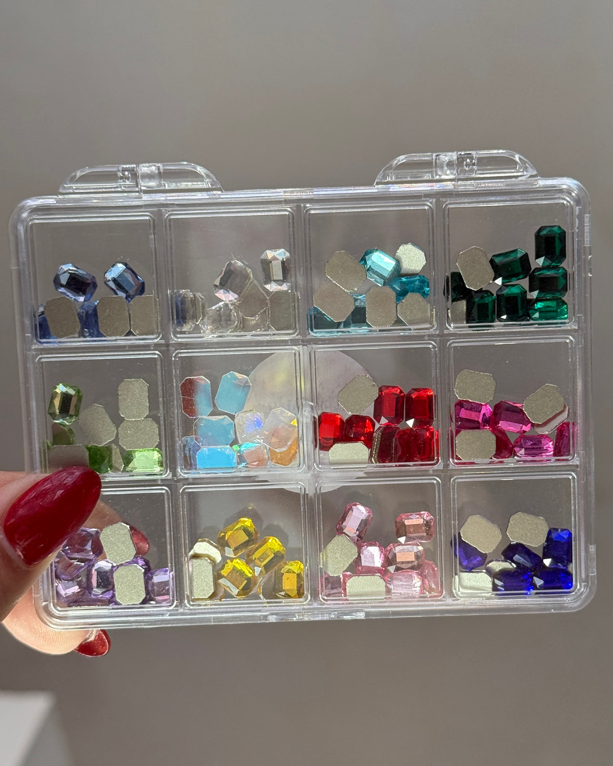 Luxury Rectangle Rhinestones - 12 Colors