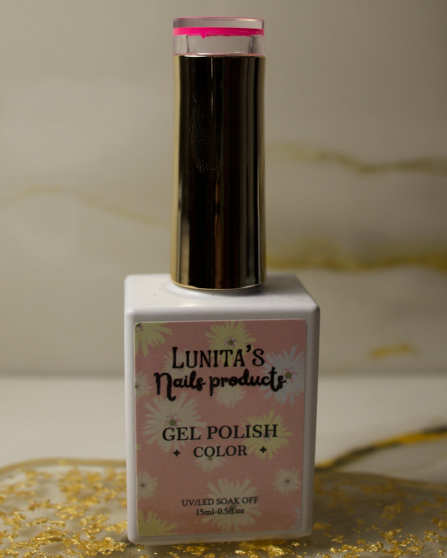 Gel color neon fuchsia pink