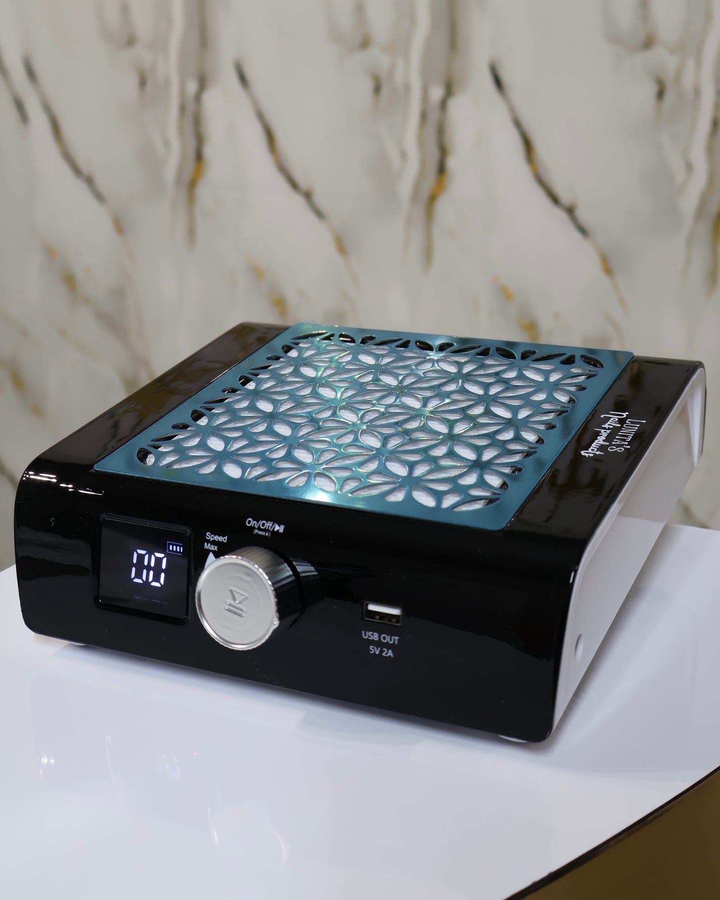 Brushless Nail Dust Collector black