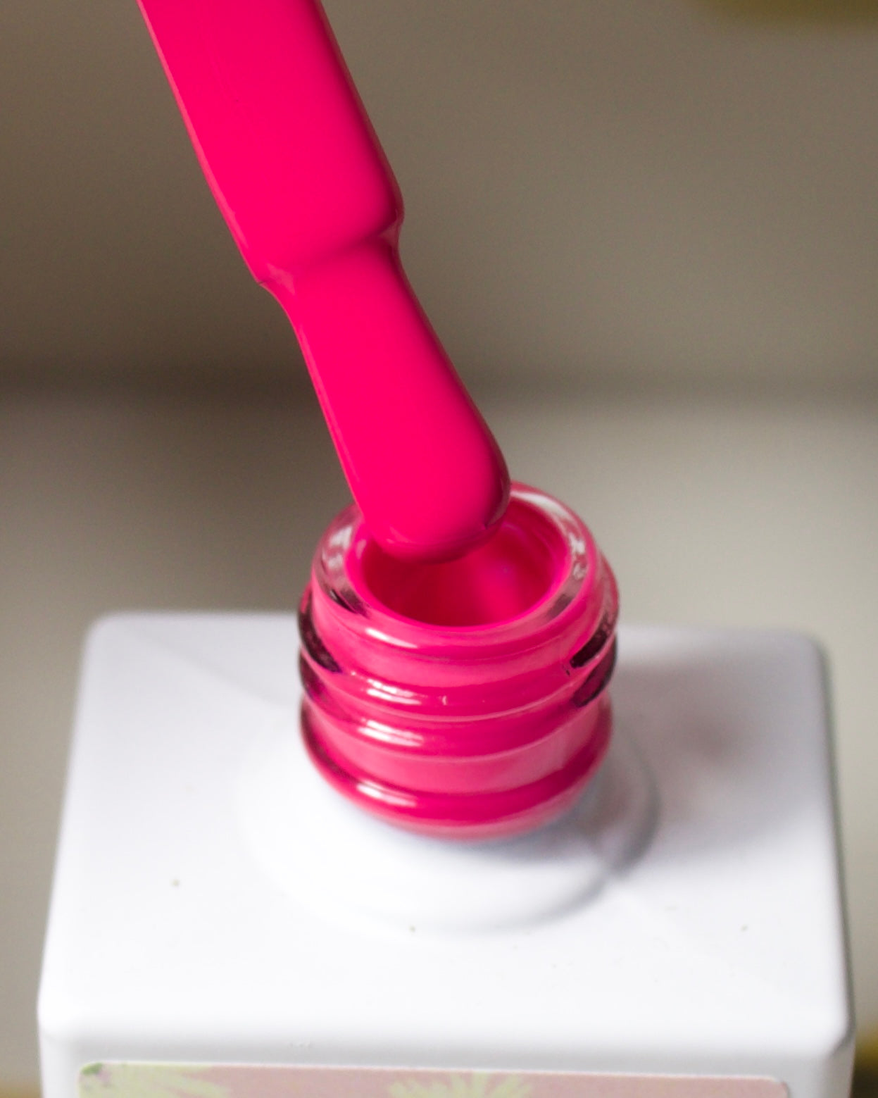 Gel color neon fuchsia pink