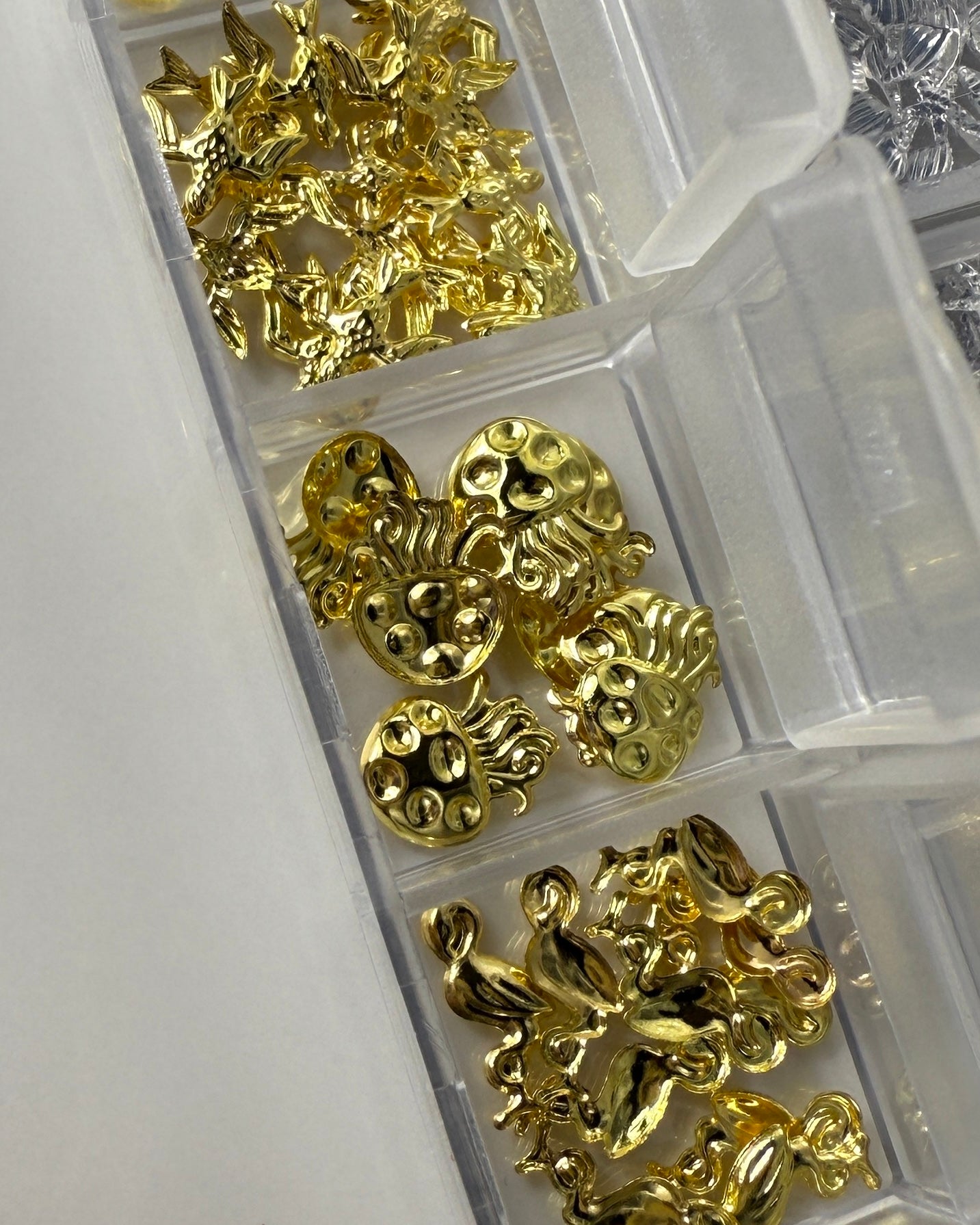 Charms de verano oro y plata