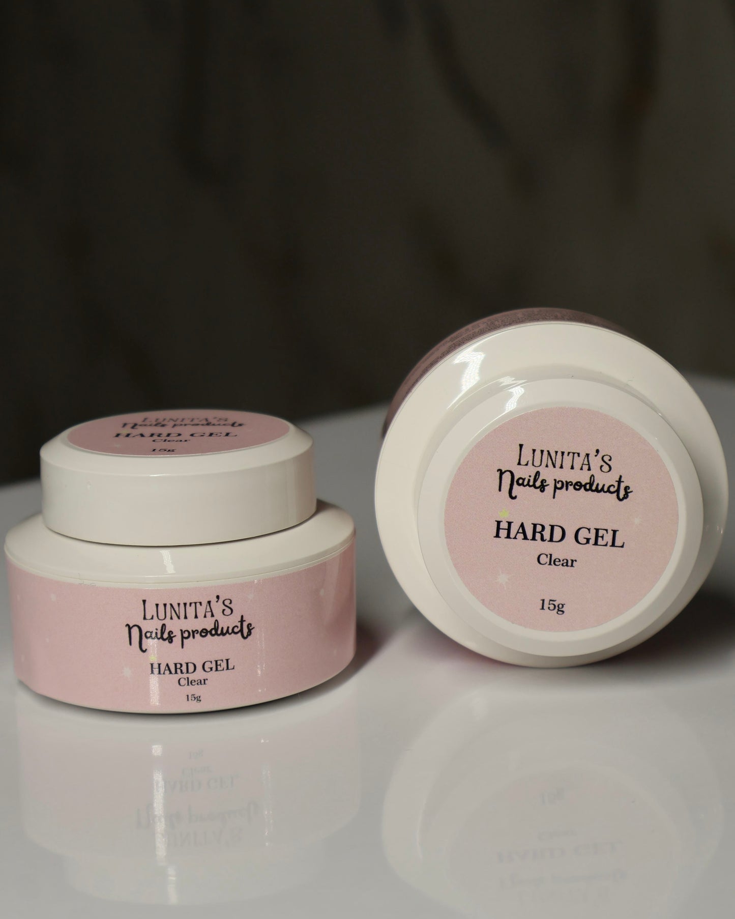 Hard gel thick clear tarro