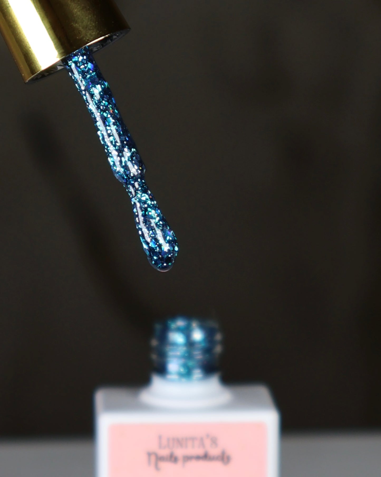 North Pole Aqua Glitter