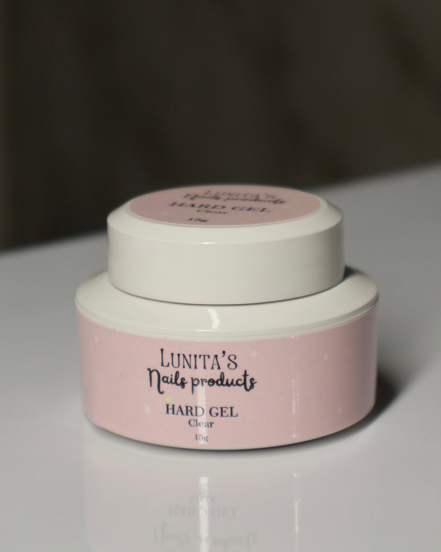 Hard gel thick clear tarro