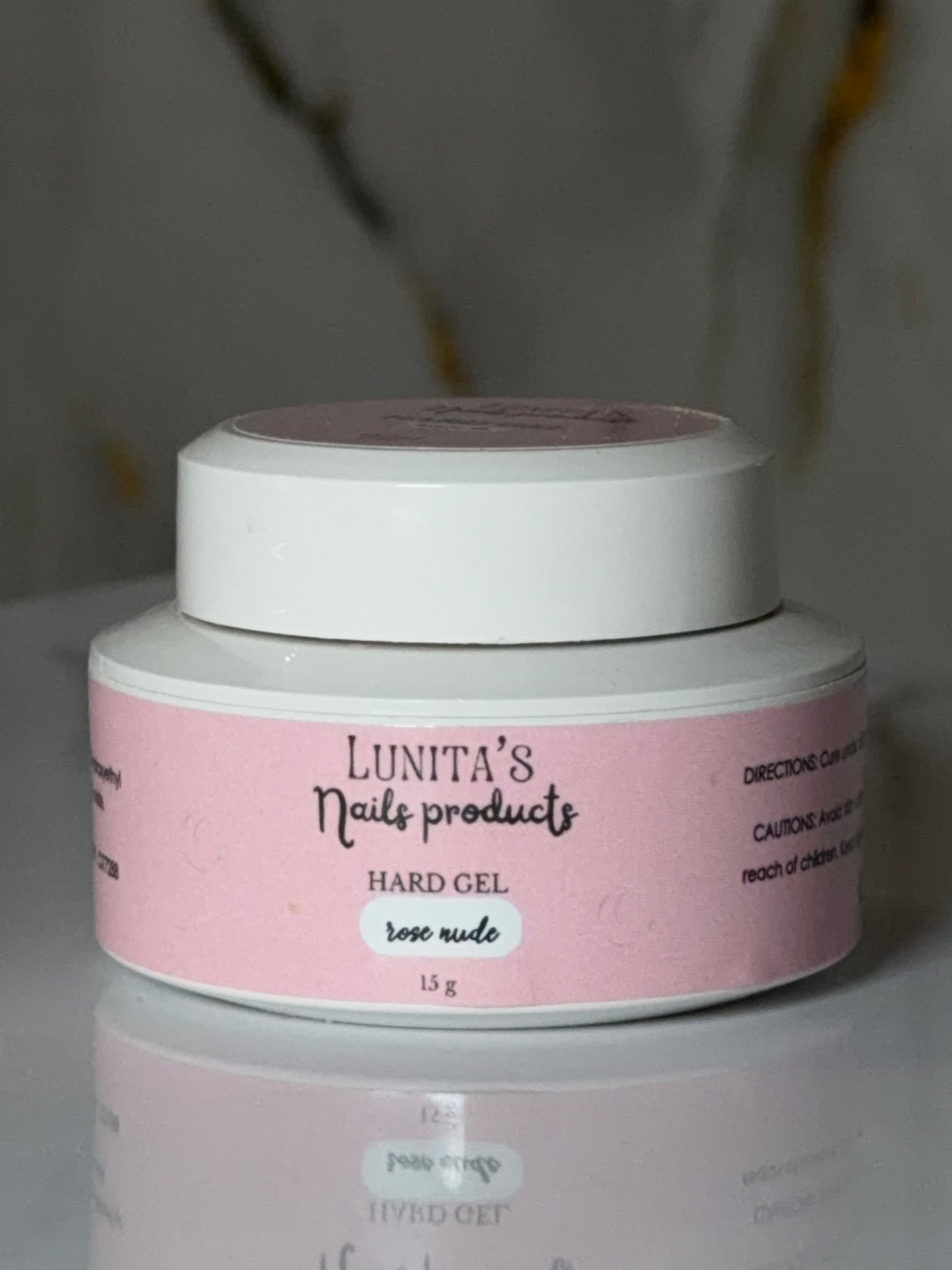 Hard gel thick rose nude tarro