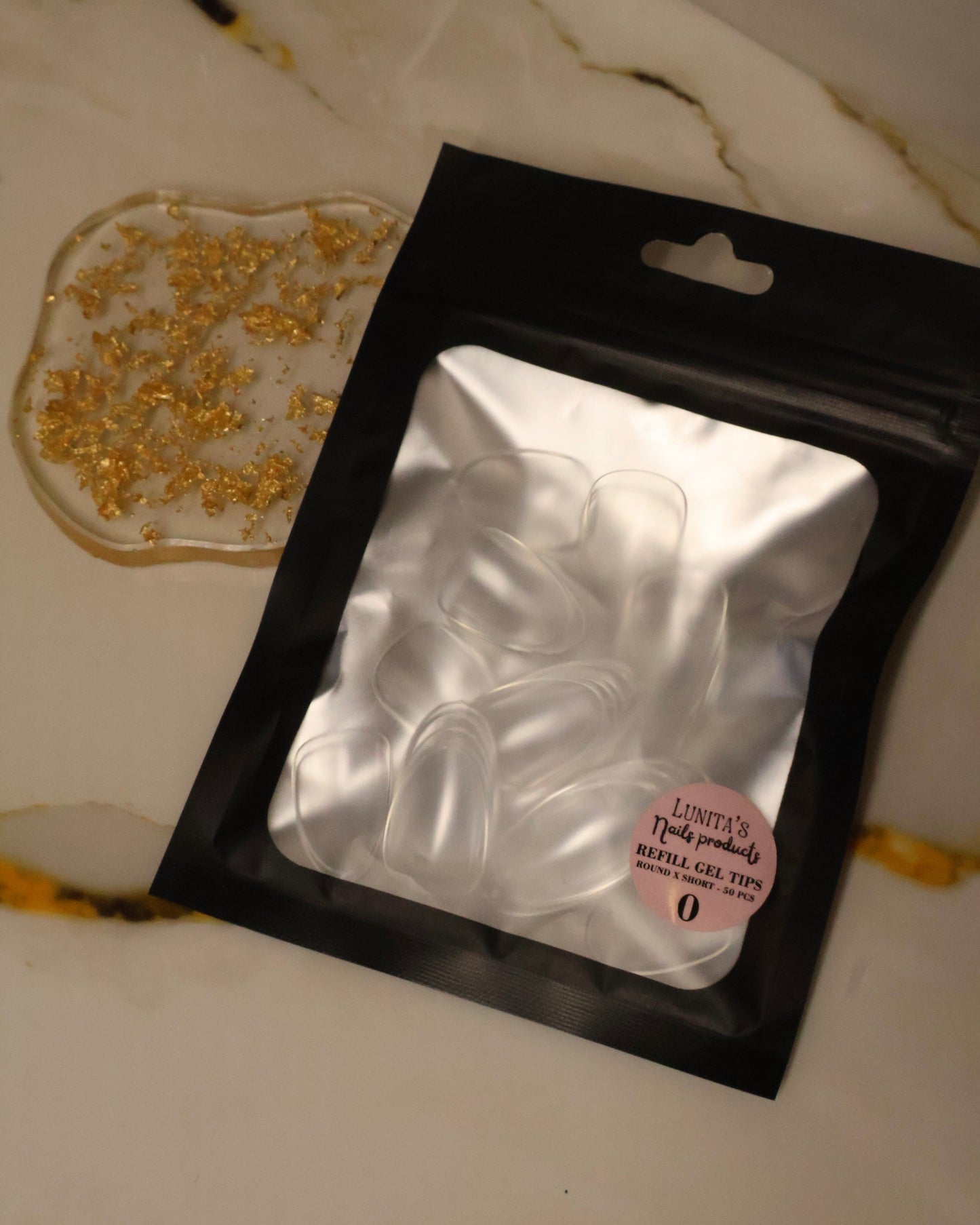 Refill gel tips Round XS