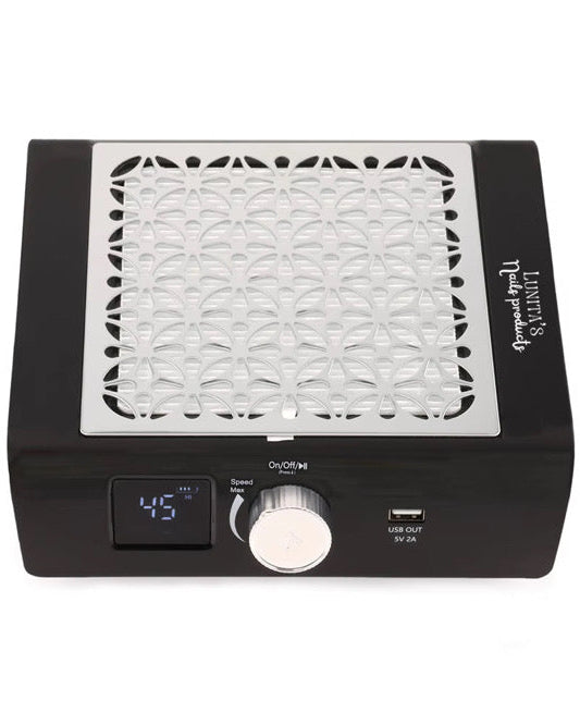 Brushless Nail Dust Collector black