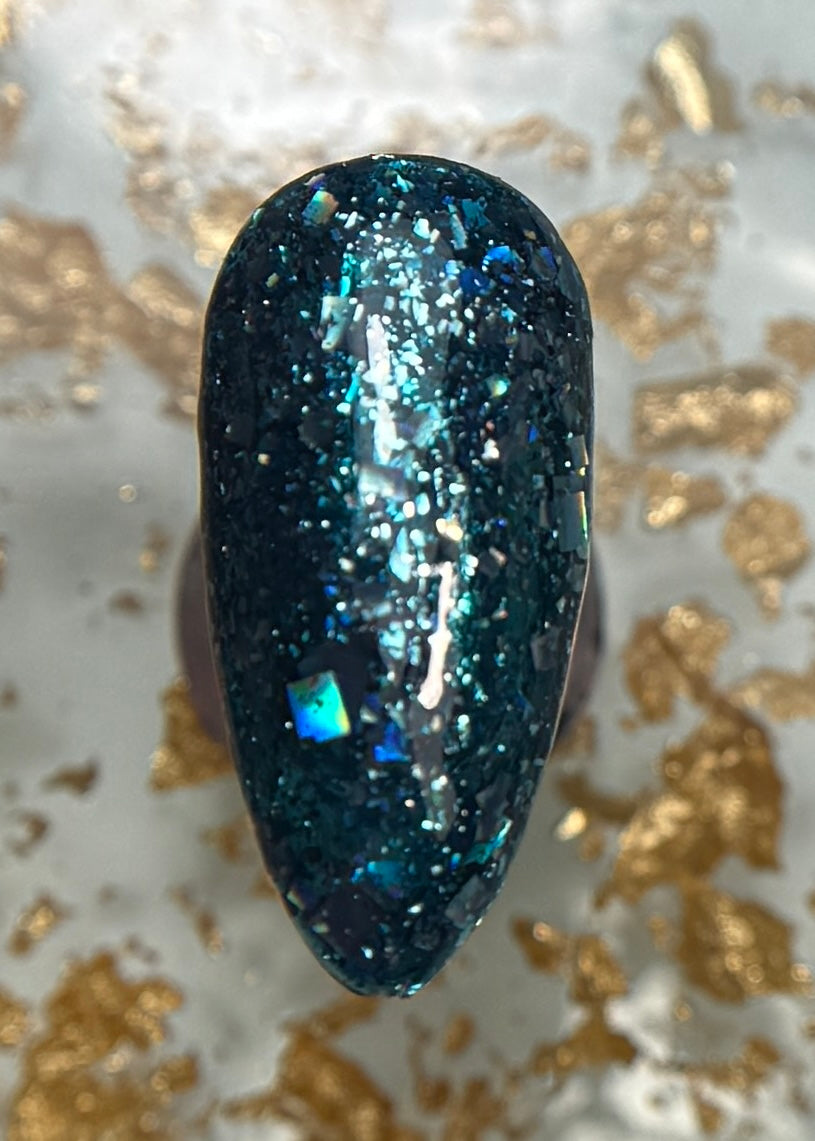 North Pole Aqua Glitter