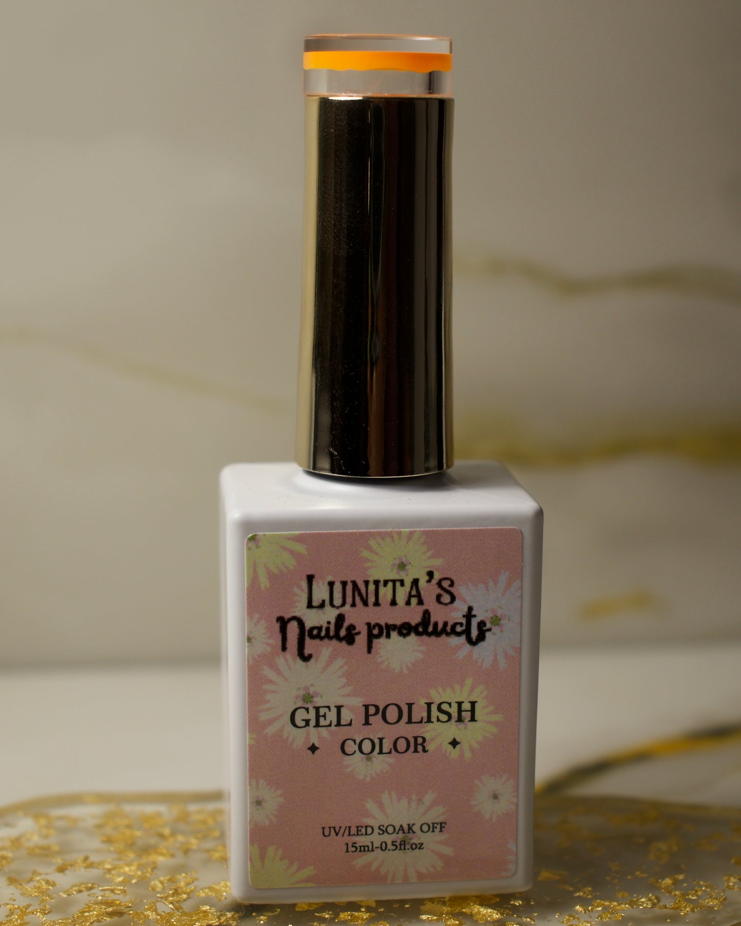 Gel color neon orange