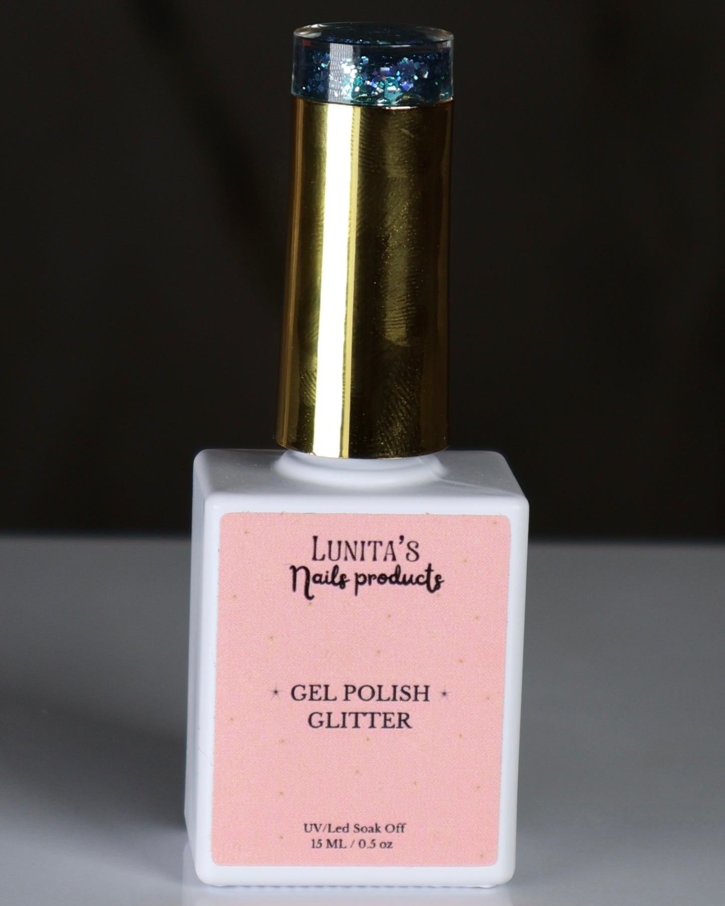 North Pole Aqua Glitter
